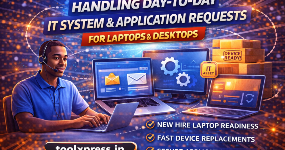 Handling Day-to-Day IT System and Application Requests for Laptops & Desktops