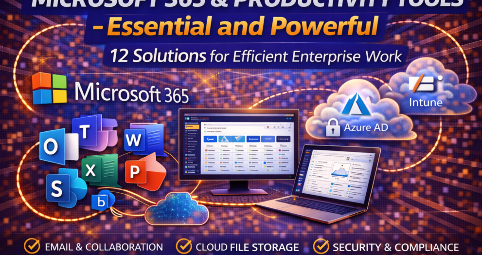 Microsoft 365 & Productivity Tools – Essential and Powerful 12 Solutions for Efficient Enterprise Work