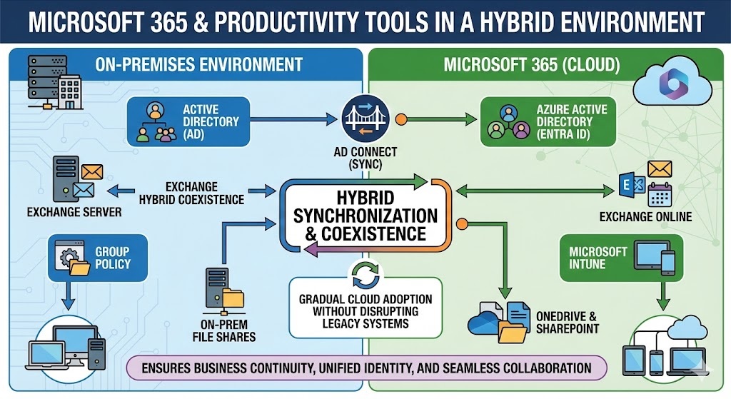 microsoft 365 & Productivity Tools in Hybrid Environment